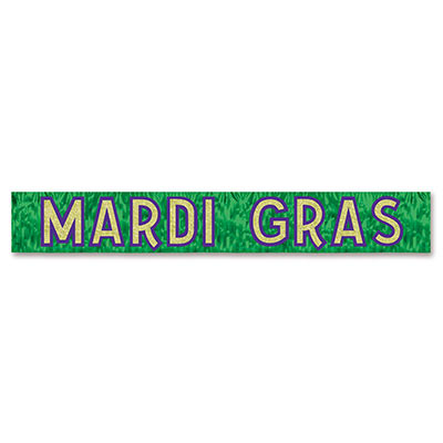 metallic mardi gras headband