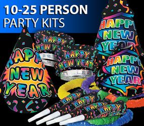 10-25 Person New Year's Eve Party Kits