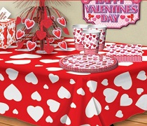 Valentines Day Decorations and Tableware