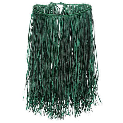 Green Adult Raffia Hula Skirt