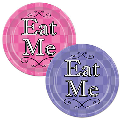 Purple and Pink Alice In Wonderland Plates