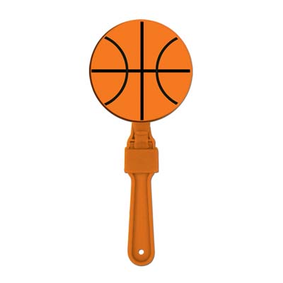 Plastic designed basketball clapper.