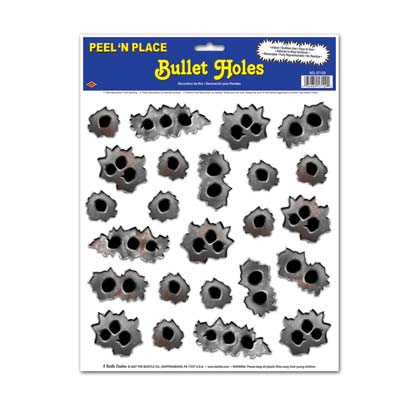 Bullet Holes Peel 'N Place 