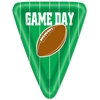 Green Triangle Game Day Football Plates