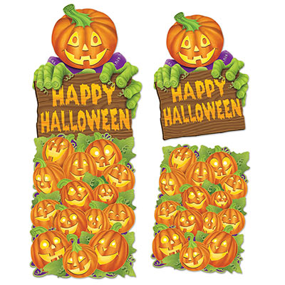 Jumbo Pumpkin Patch Cutouts (Pack of 12) Halloween, cutouts, jumbo, pumpkin, pumpkin patch, cutouts, scary, spooky 
