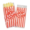 Red and White Striped Popcorn Bags