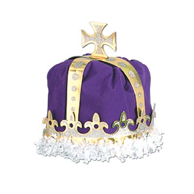 Purple Royal Kings Crown with Gold