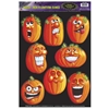 DISC-Wacky Jack-O-Lantern Clings (Pack of 12) Wacky Jack-O-Lantern Clings, clings, jack-o-lantern, pumpkins, halloween, decoration, wholesale, inexpensive, bulk