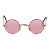 pink and gold hippie eyeglasses