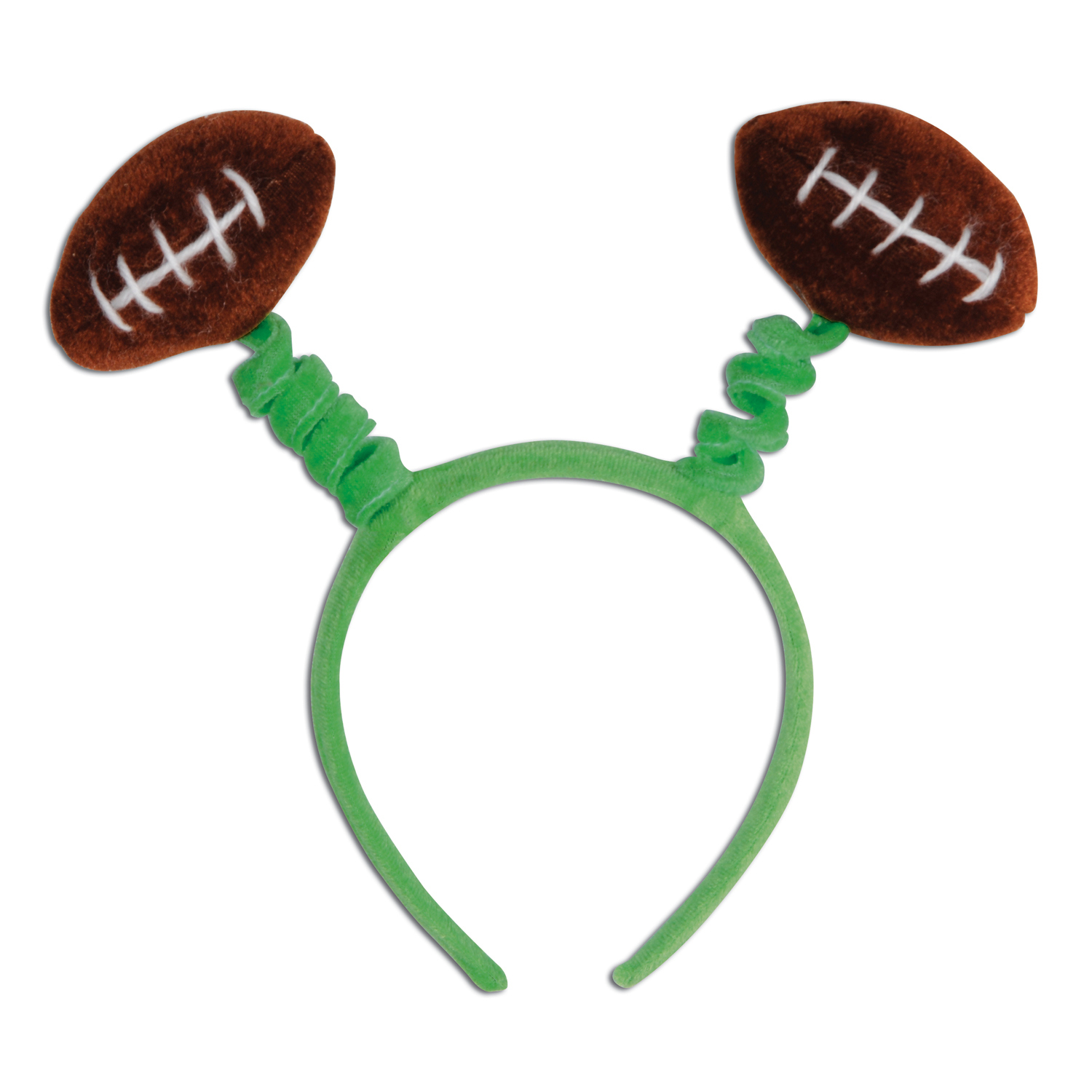 headband boppers with footballs on the top