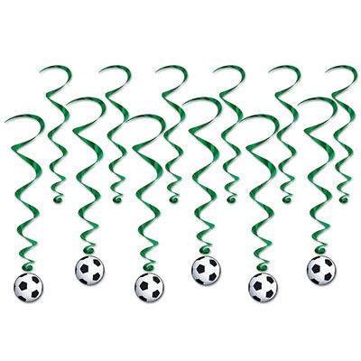 Soccer Ball Whirls (Pack of 72) Soccer Ball Whirls, soccer ball, soccer, whirls, decoration, sports, wholesale, inexpensive, bulk