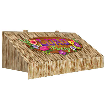 3-D Tiki Bar Awning Wall Decoration (Pack of 6) 3-D Tiki Bar Awning Wall Decoration, tiki bar, luau, decoration, around the world, prom, new years eve, wholesale, inexpensive, bulk