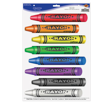 Crayons Peel 'N Place for back to school party