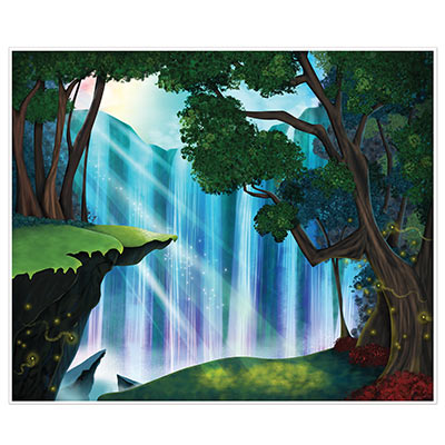 Fantasy Insta-Mural printed on thin plastic material with a beautiful scenery.