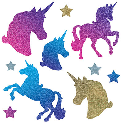 Unicorn Cutouts (Pack of 120) Unicorn Cutouts, decoration, birthday, fairy tale, inexpensive, bulk, wholesale