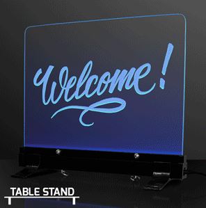 LED Write-On Light Up Board Sign for a themed party