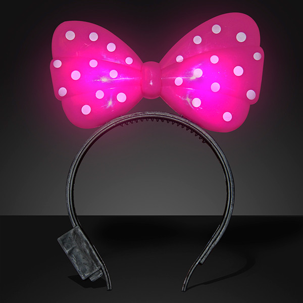 Minnie Mouse Ears Headband Polka Dot Bow Party Costume Accessory, Size: One Size