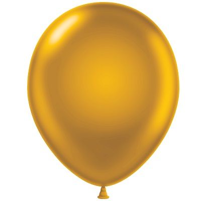10 golden balloons
