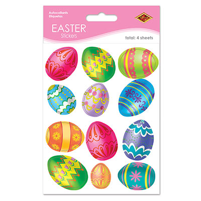 Bright Easter Egg Stickers