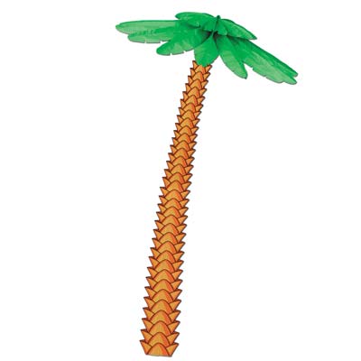 Jointed Luau Palm Tree With Tissue Fronds