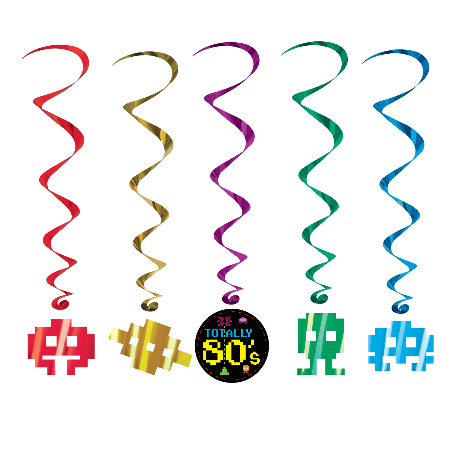 Assorted 8-Bit Totally 80's Whirls