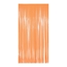 1-Ply Neon Orange Plastic Fringe Curtain