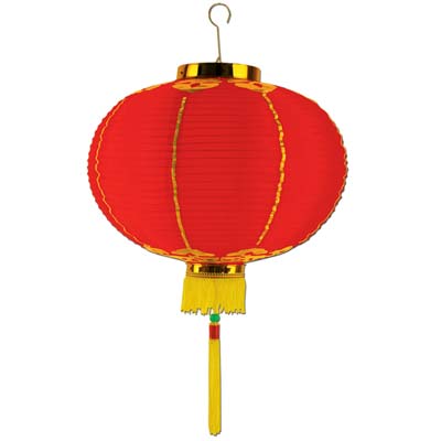 Red 16" Good Luck Lantern with Tassel