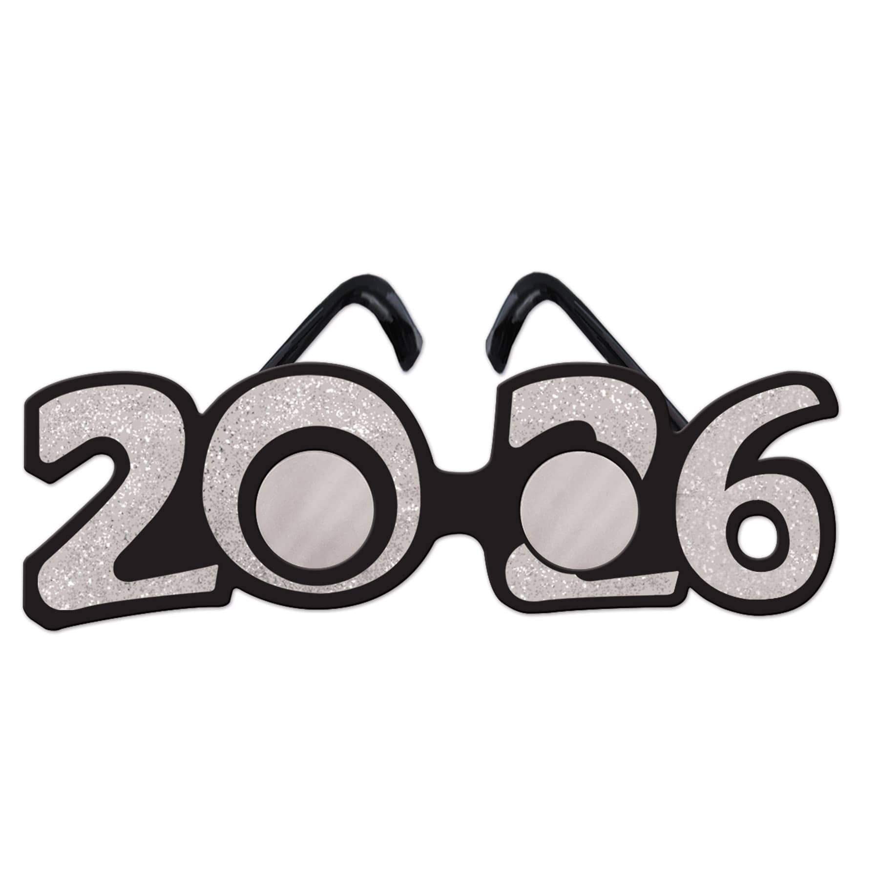 "2026" Glittered Plastic Eyeglasses