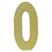  3-D Gold Glittered Number "0" Centerpiece