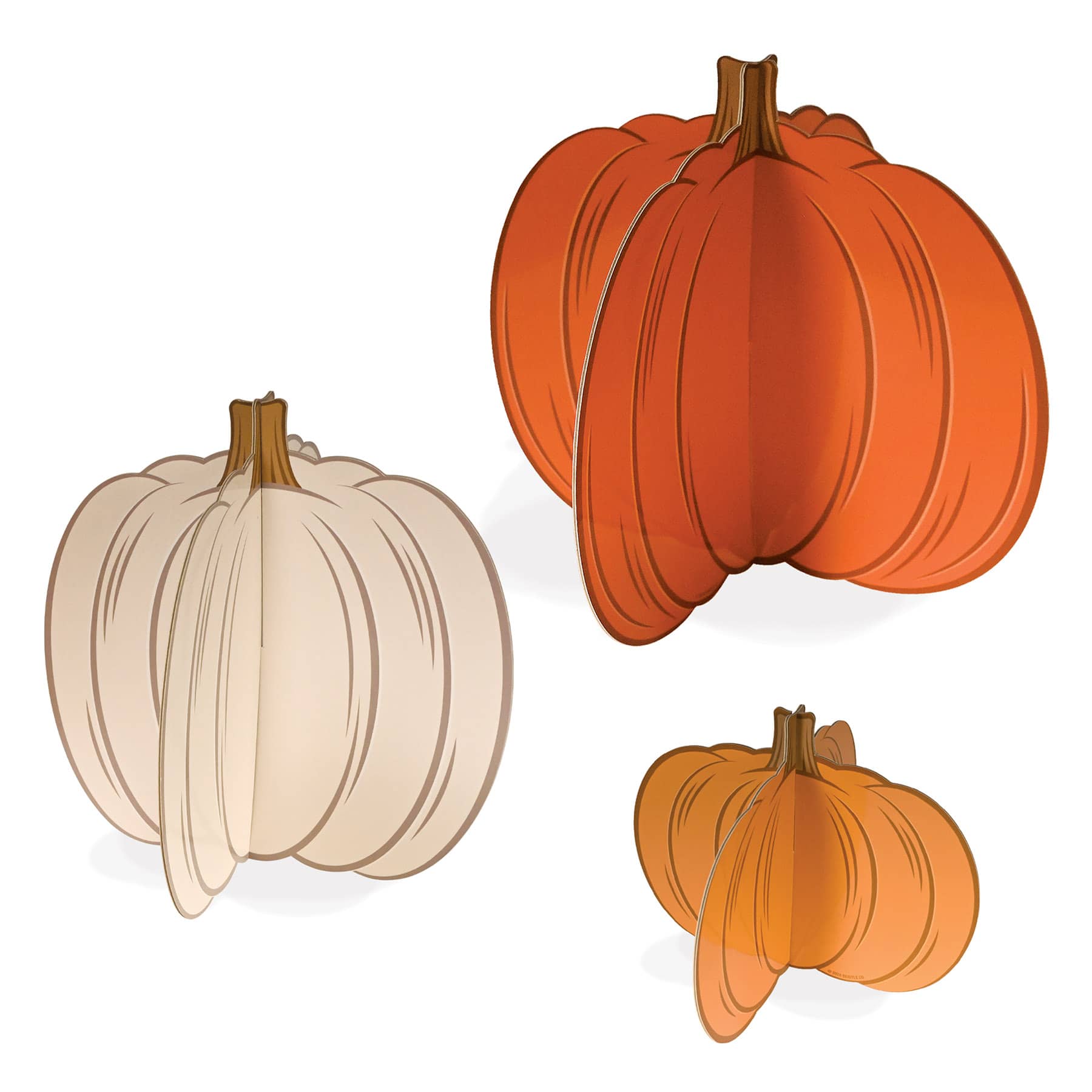 3-D Pumpkin Centerpieces 