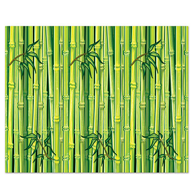 Bamboo Backdrop printed on thin plastic material.