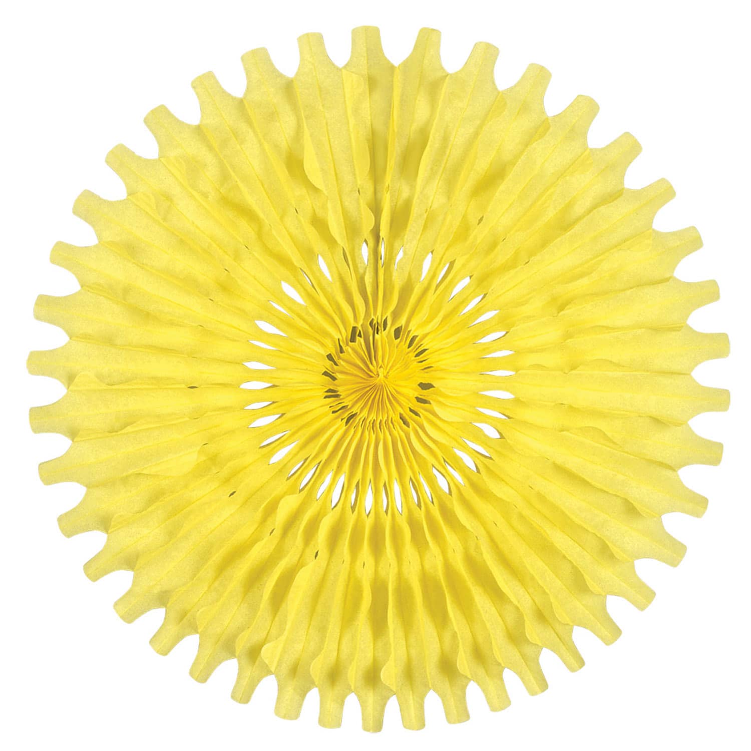 Canary Yellow Tissue Fan