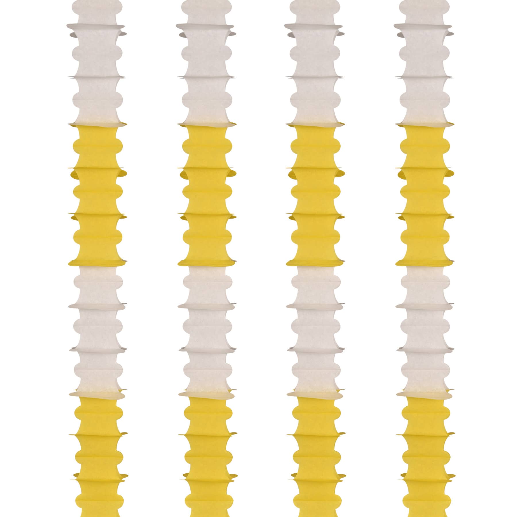 Canary Yellow & White Ceiling Drops