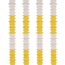 Canary Yellow & White Ceiling Drops