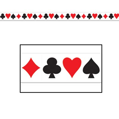 Club Pack of 48 Red and Black Playing Card Heart, Diamond, Club and Spade  Cutout Decorations 16.5