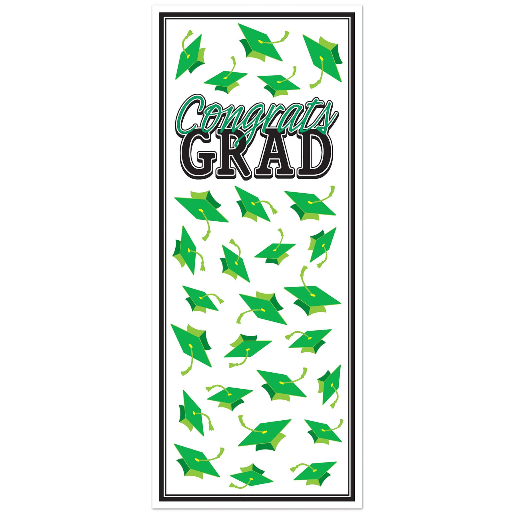 Green Congrats Grad Door Cover