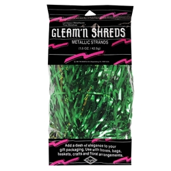 Green Gleam N Shreds Metallic Strands