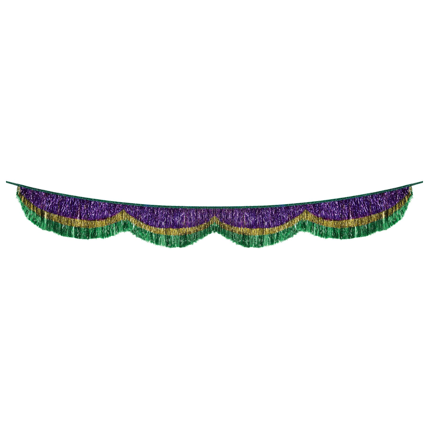 Mardi Gras Tinsel Fringe Bunting