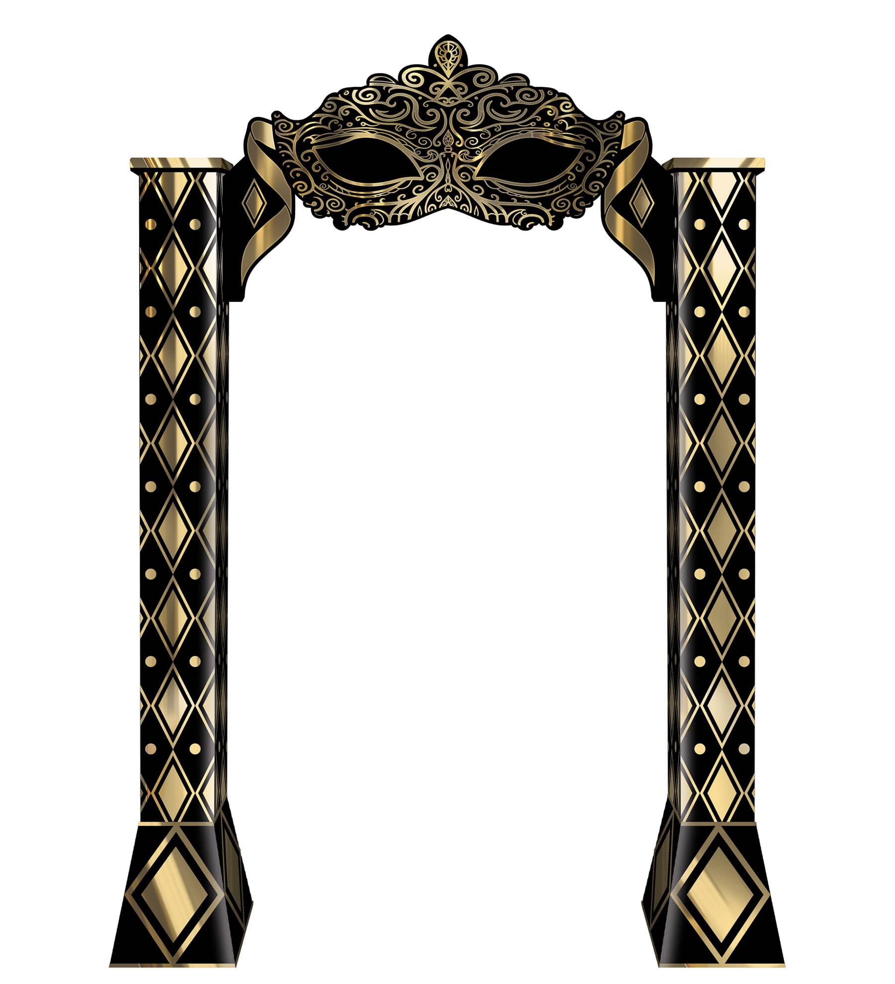 Masquerade 3-D Archway Prop