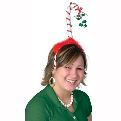 Mistletoe Candy Cane Bopper Headband