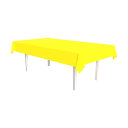 Neon Yellow Plastic Tablecover 