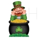 Plastic Jumbo Leprechaun Yard Sign