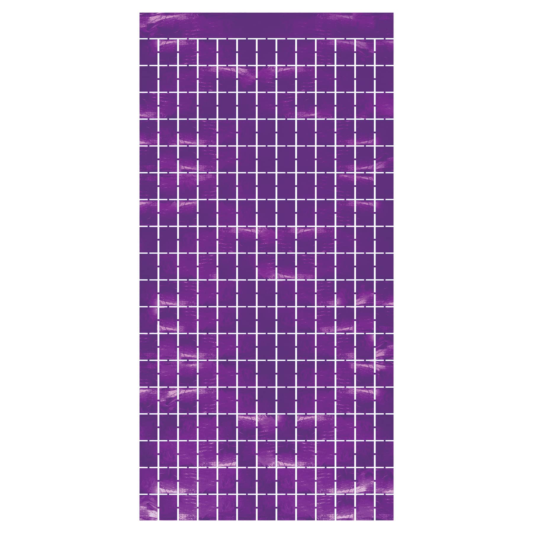 Purple Metallic Square Curtain