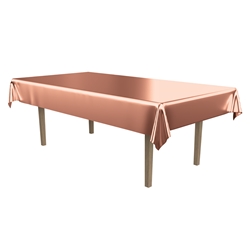 Rose Gold Metallic Rectangular Tablecovers