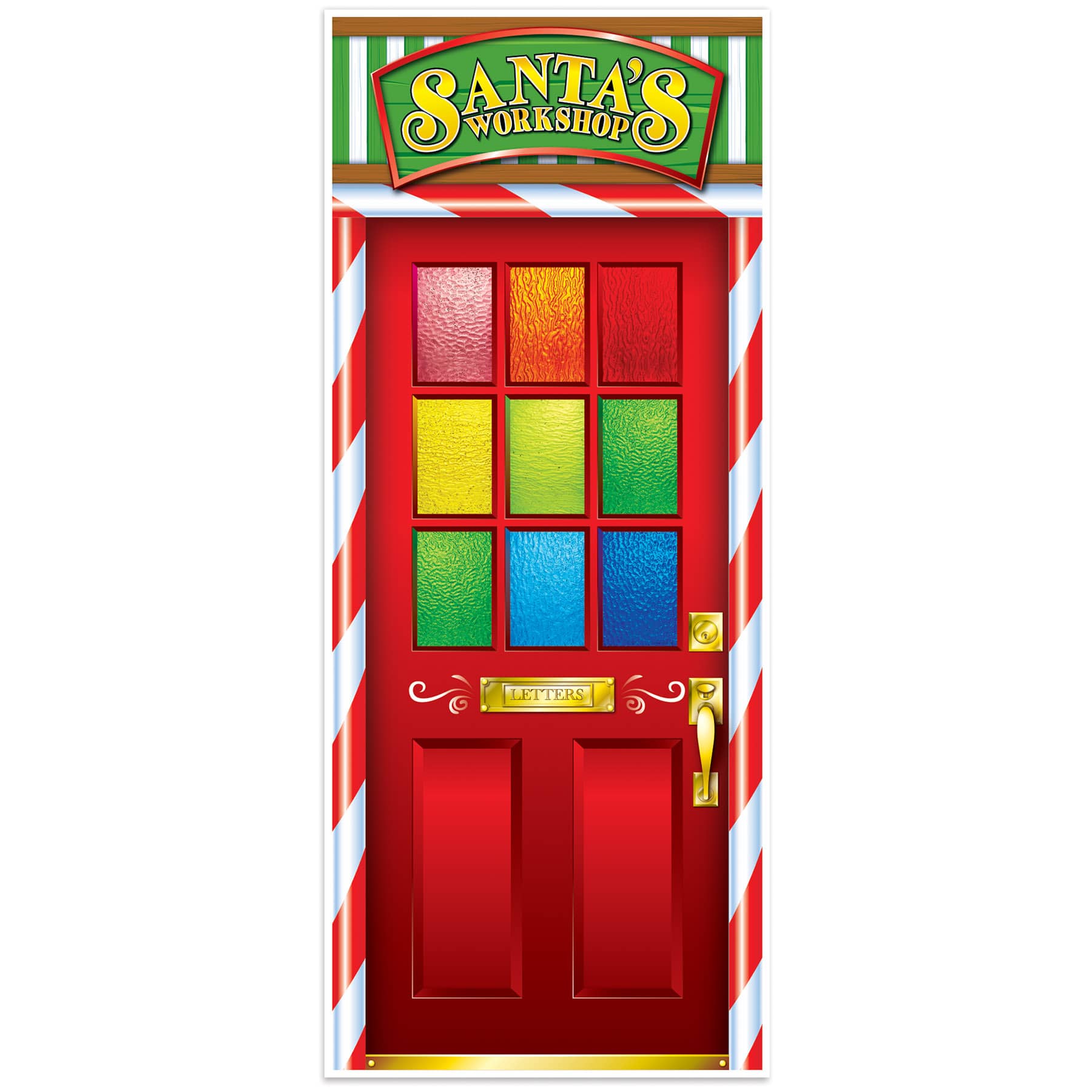 Santas Workshop Door Cover 