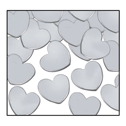 Silver Fanci-Fetti Hearts