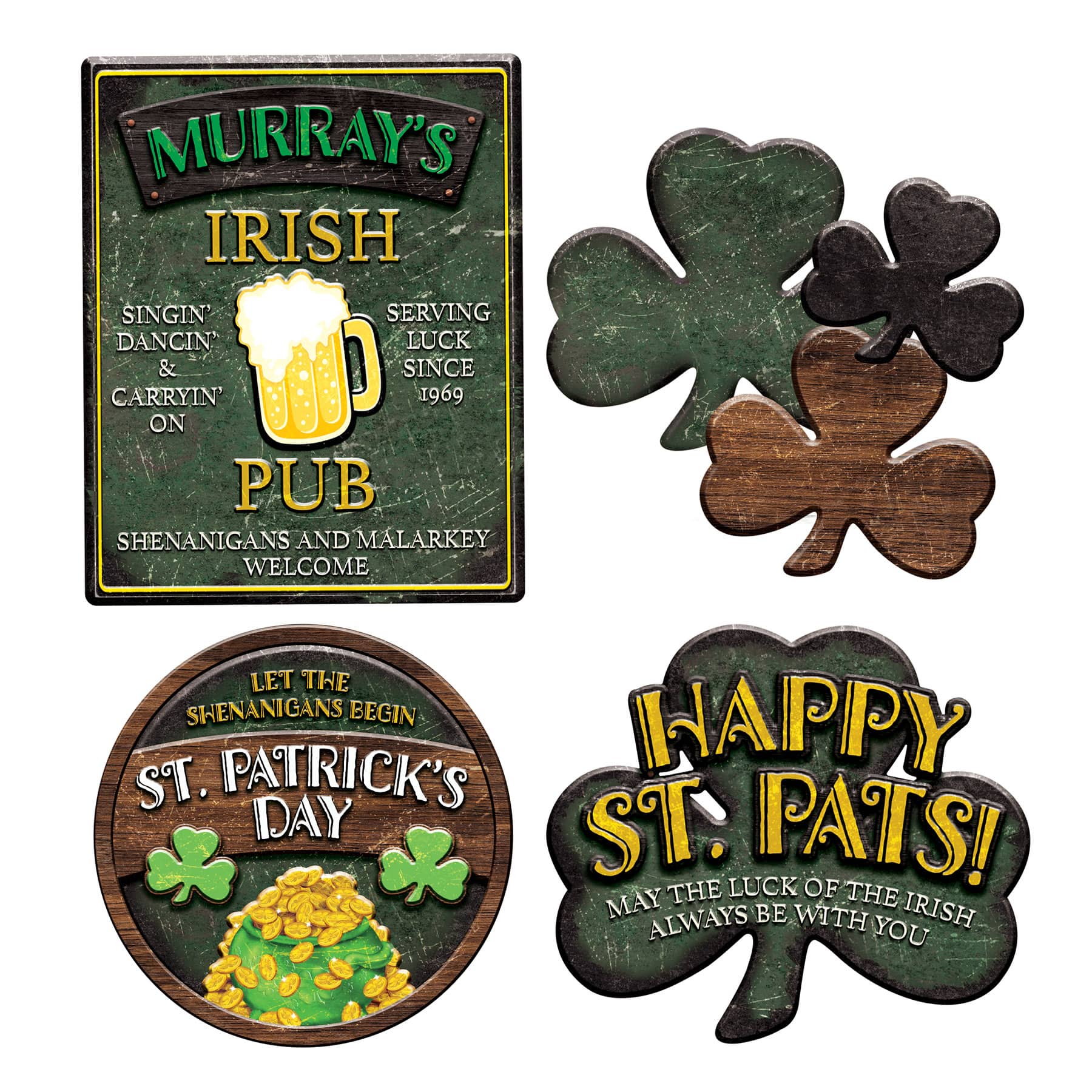 St Patricks Day Sign Cutouts