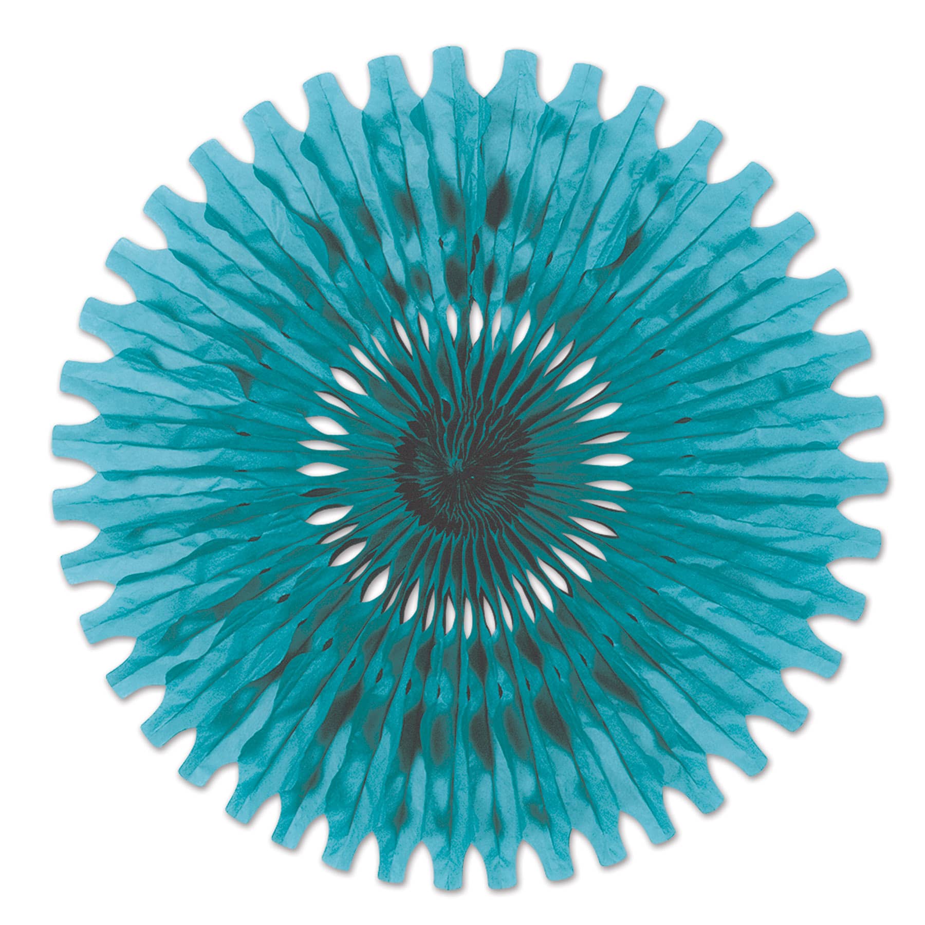 Turquoise Pink Tissue Fan