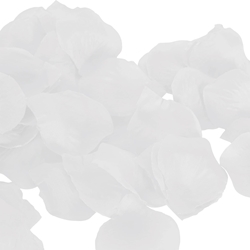 White Fabric Rose Petals