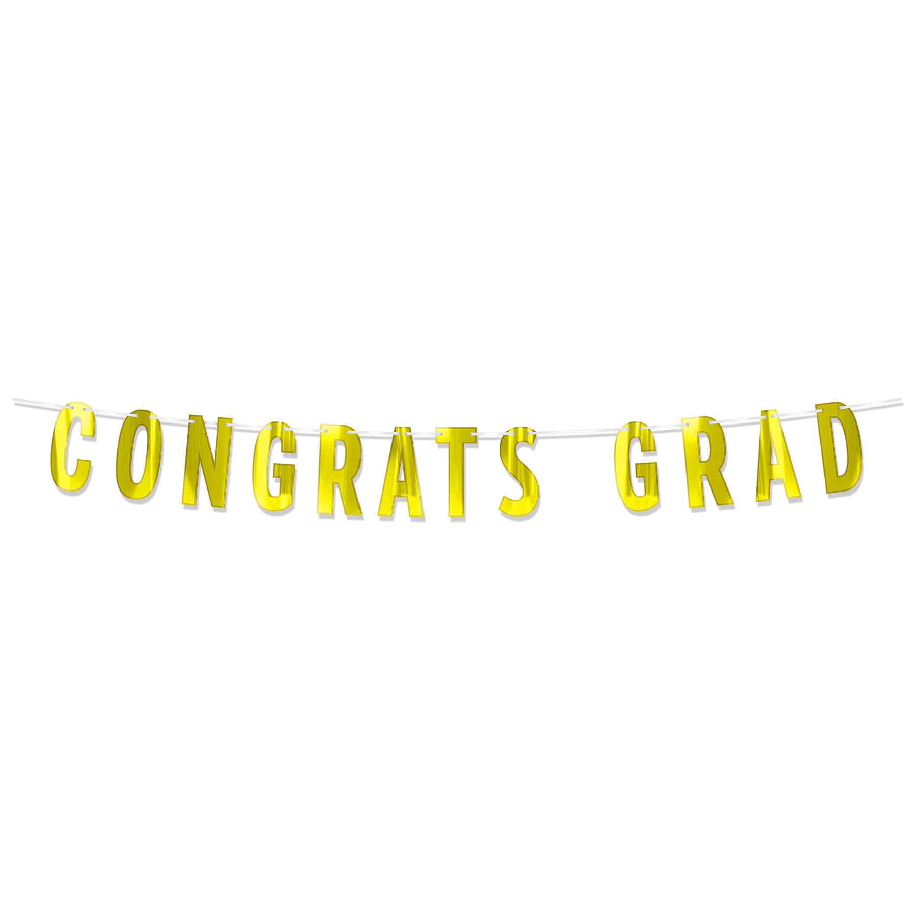 Yellow Foil Congrats Grad Streamer 